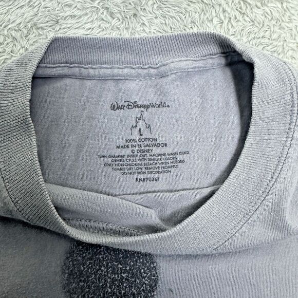 Disney Mens Mickey Mouse T-Shirt Gray Graphic Tee Walt Disney World Size Large - Picture 4 of 9